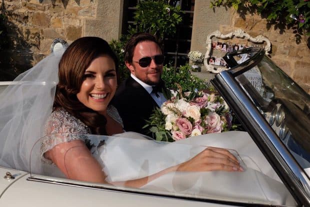Lisa Cannon and Richard Keatley on their wedding day